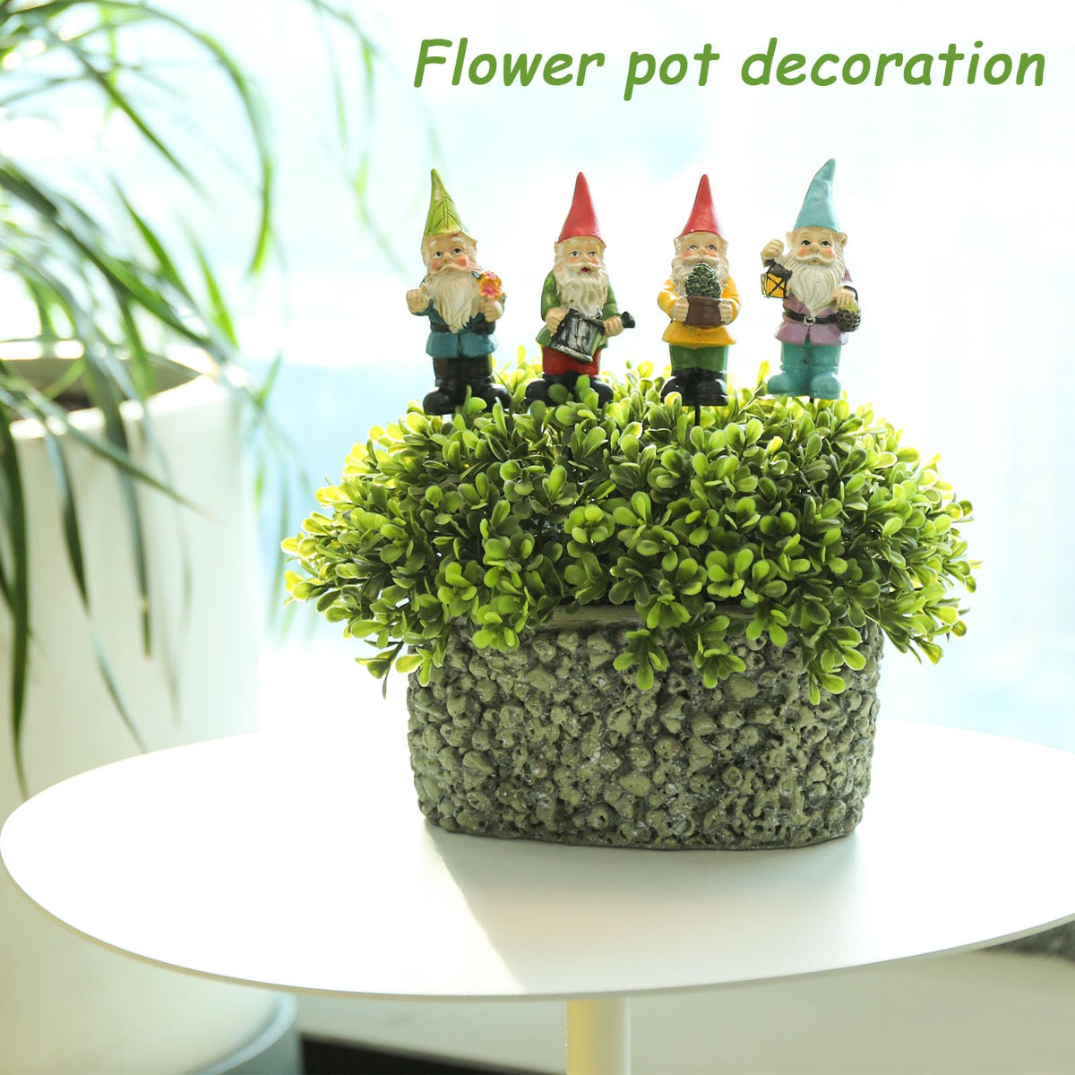 Ovewios outdoor statues resist sun and rain with durable resin.