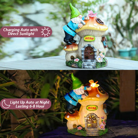 Ovewios solar-powered gnome light provides warm nightly illumination