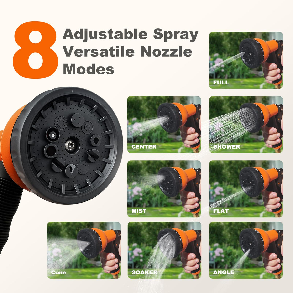 OVIIEVEK slow retraction keeps hose neatly stored after use