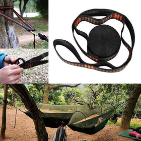 Ovyuzhen tree-friendly strap design protects bark during hangs.
