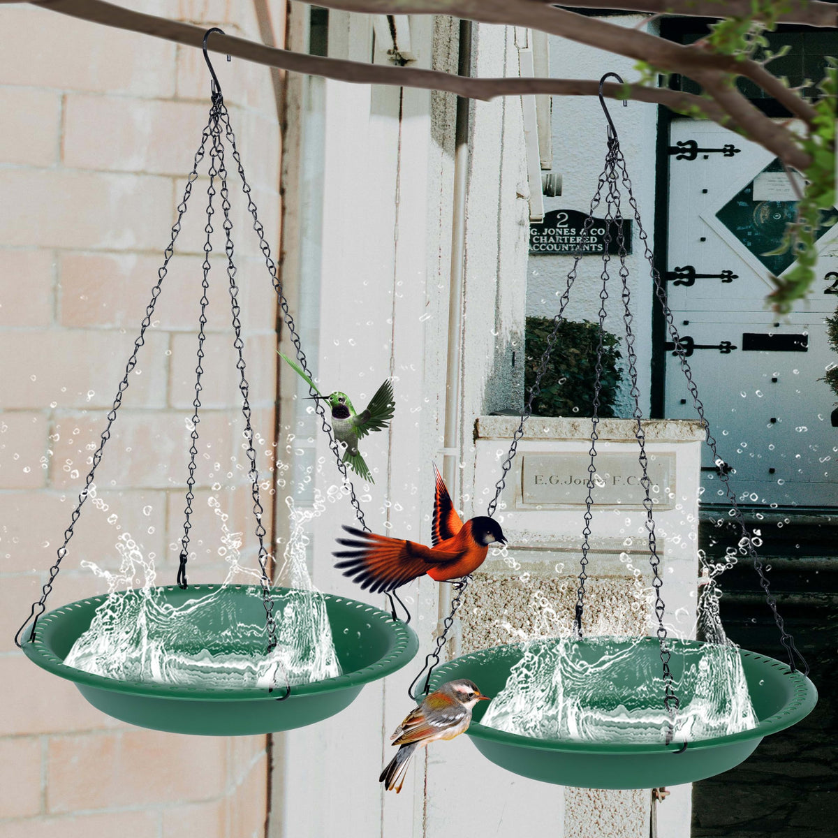 OVZILKI bird bath-easy-clean design simplifies maintenance after outdoor use.