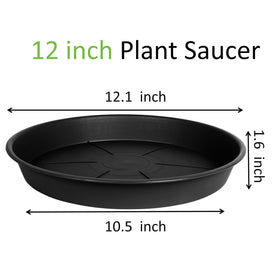 OVZILKI heavy-duty plant saucer side profile shows durable construction.