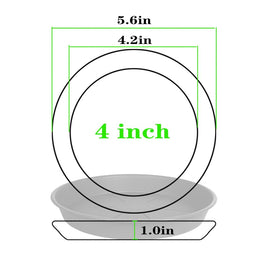 OVZILKI heavy-duty PP plastic saucer on pot, weather resistant and durable.