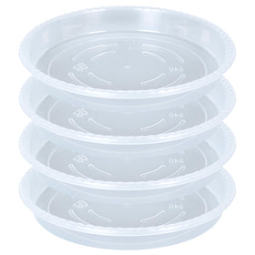 OVZILKI 16-inch plant saucer top view catches drainage to protect floors.