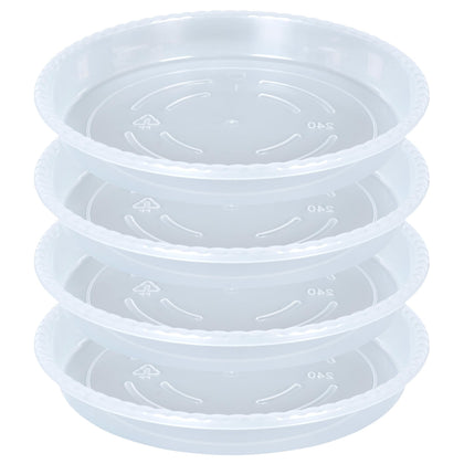 OVZILKI 16-inch plant saucer top view catches drainage to protect floors.