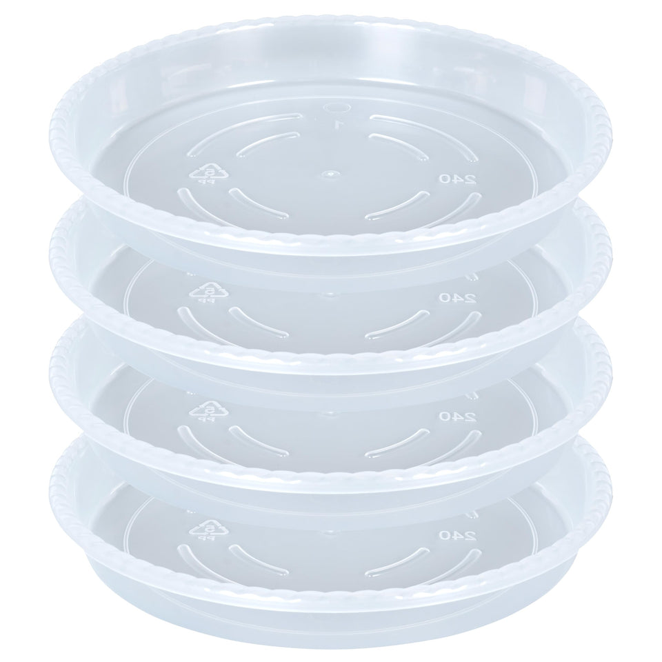 OVZILKI 16-inch plant saucer top view catches drainage to protect floors.
