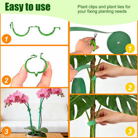 Owandan tomato clips in use keep climbing vines neat and supported.
