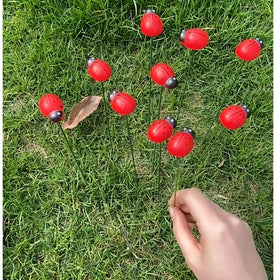 owemeet waterproof stakes provide year-round garden charm for outdoor spaces