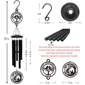 OWFCBEI wind chime's five tubes create rich, soothing tones.