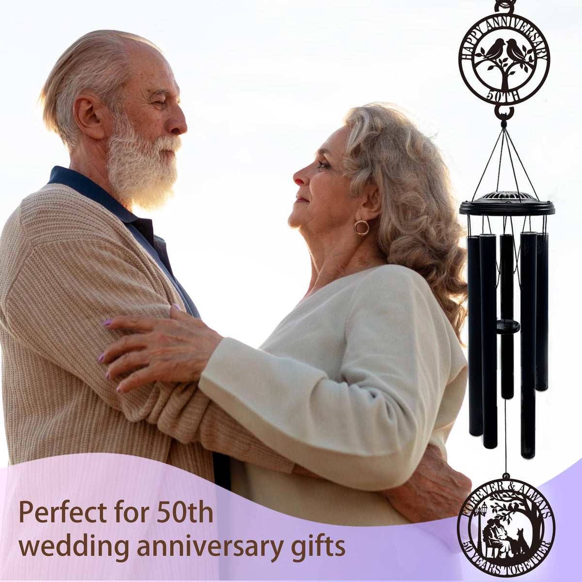 OWFCBEI wind chime tree of life adds meaning to garden décor.