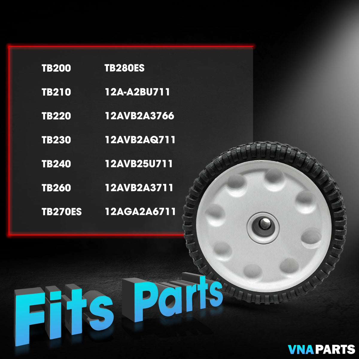 Owigift front-wheel replacement 634-05039 front view for lawn care