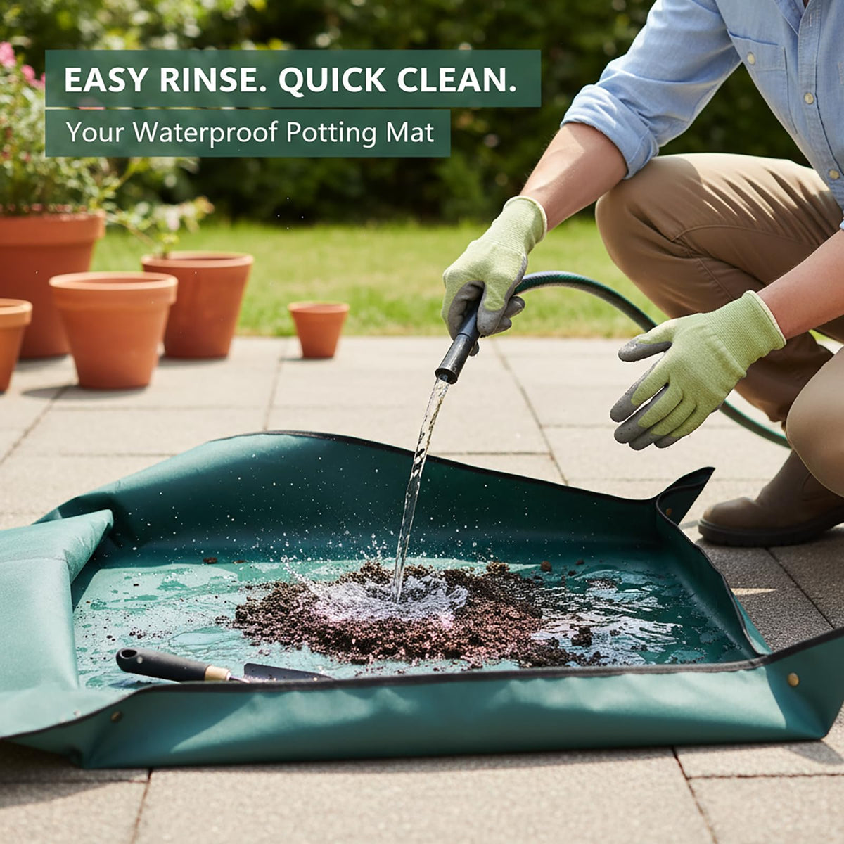 Owl Focus 75x110 cm mat offers ample repotting space.