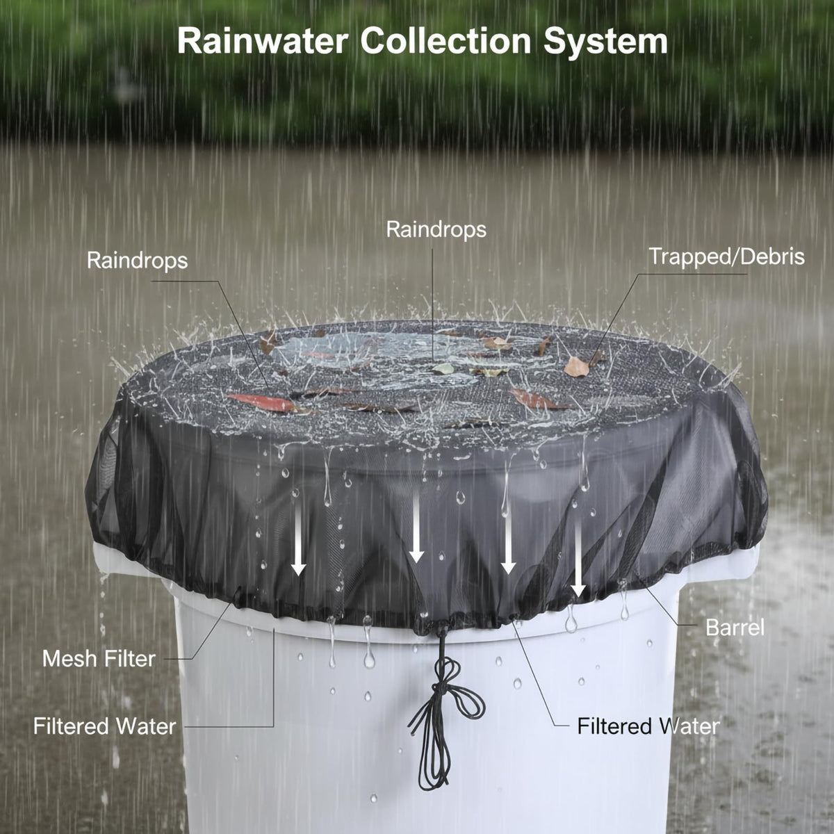 Owl Focus durable polyester and PE mesh delivers lasting protection for outdoor use.