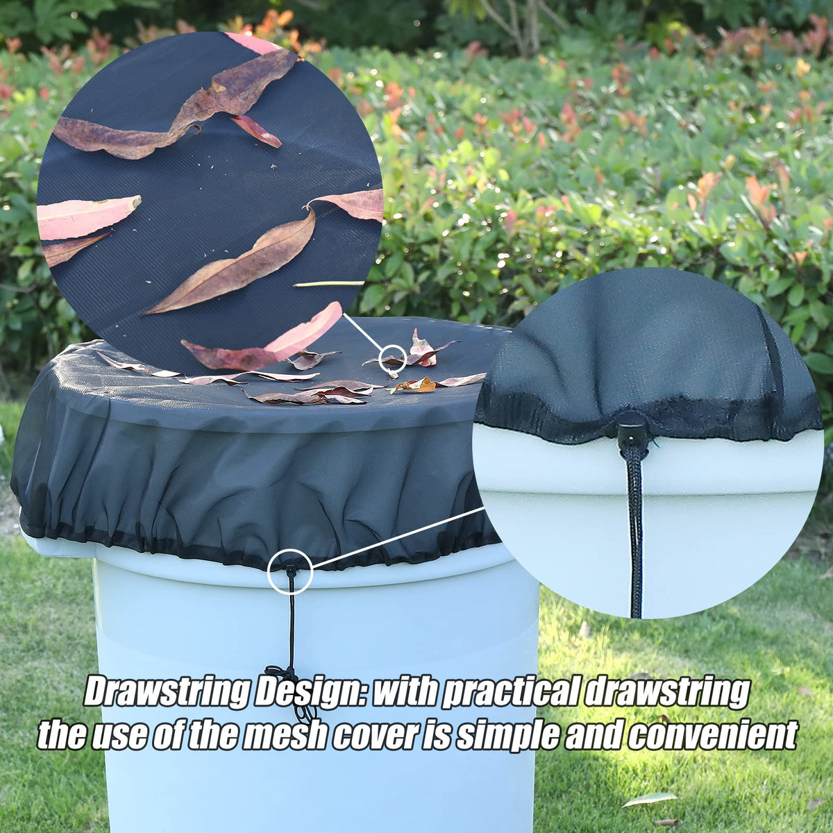 Owl Focus elastic cord design enables quick, secure fitting on various bucket sizes.
