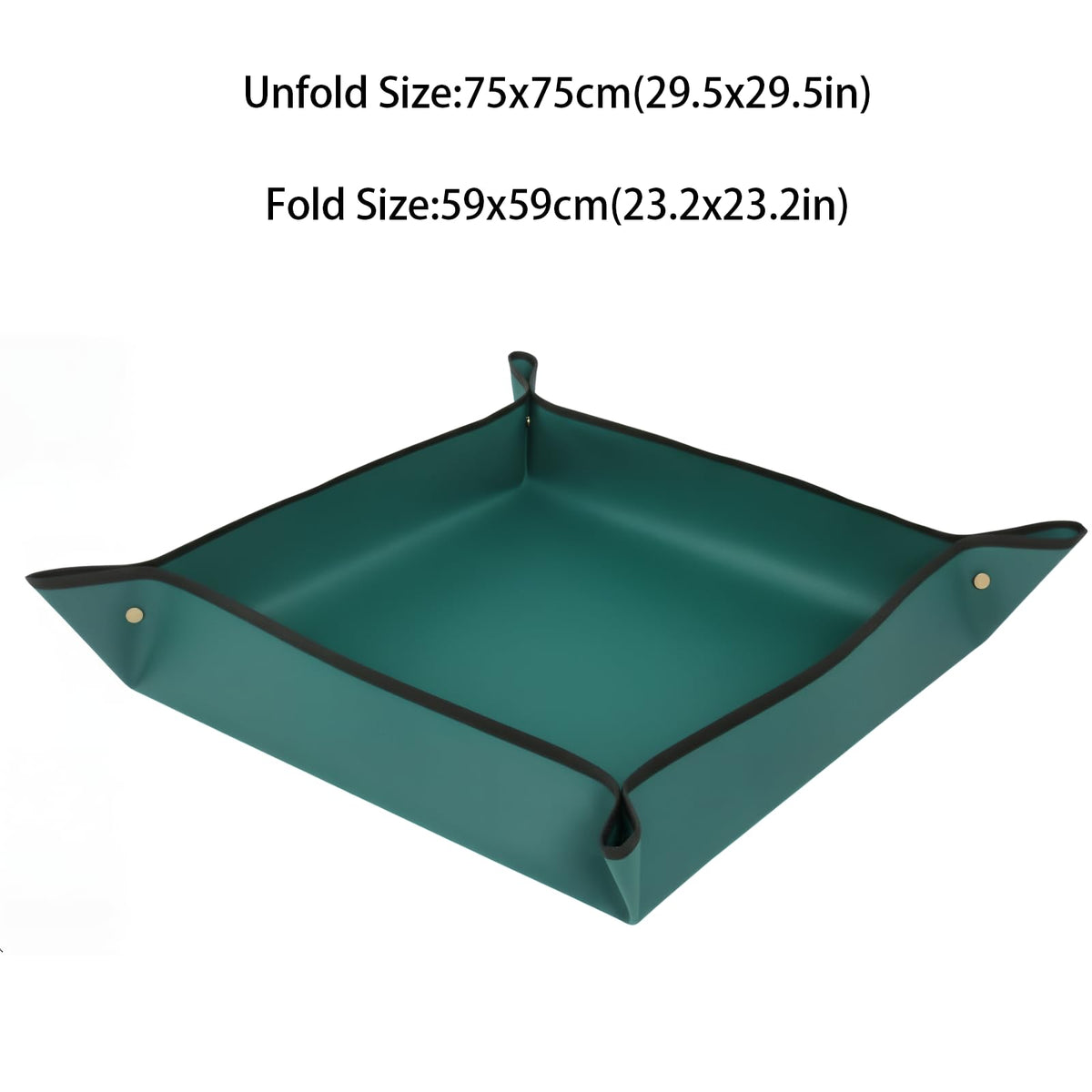 Owl Focus repotting mat with foldable design ready for compact storage after use.