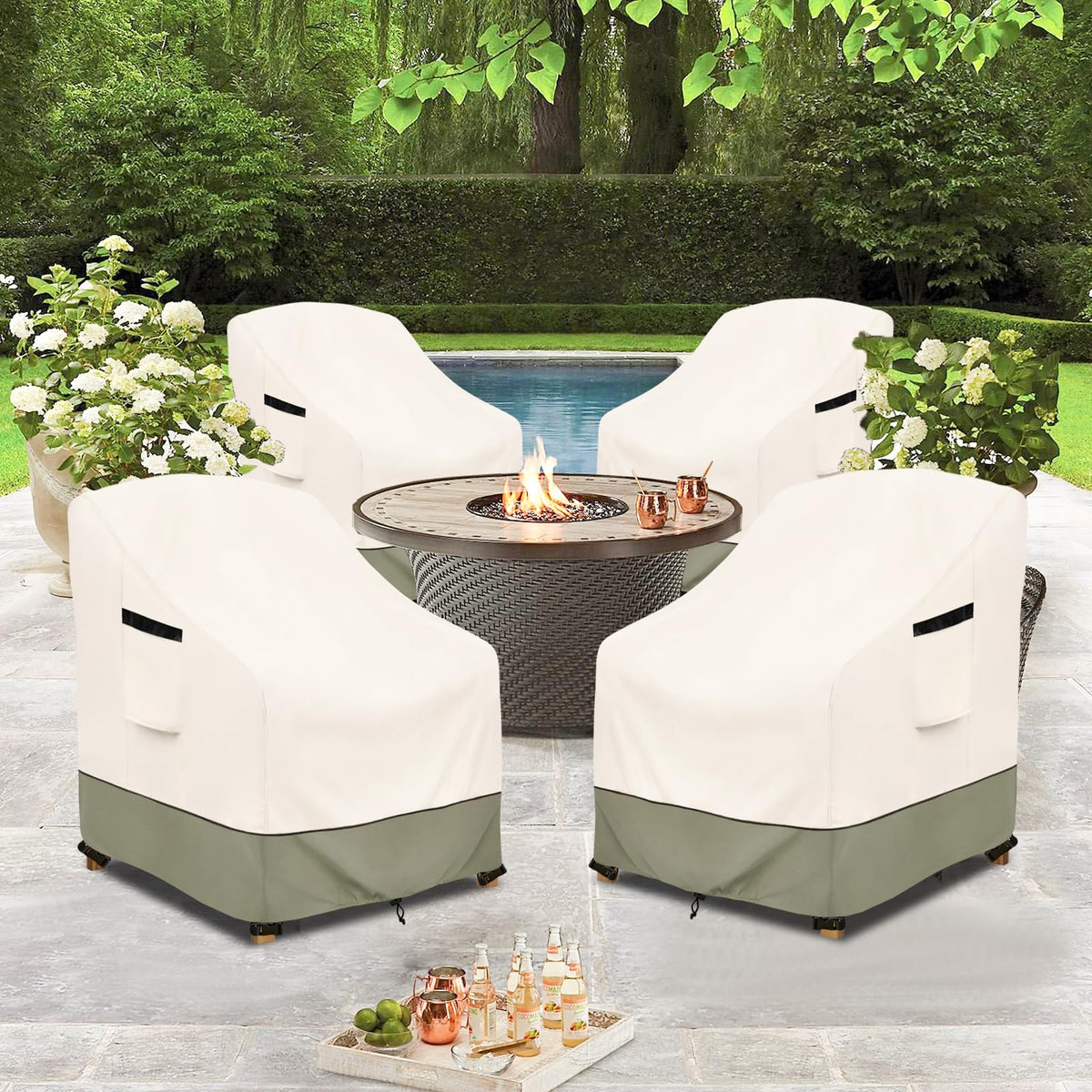 Owlcover design with side handles for quick installation