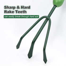 Owlett garden rake with lifetime warranty for peace of mind