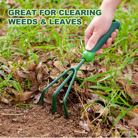 Owlett hand rake ideal for weeding and soil turning in small beds