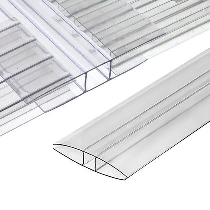OWLHAUS Greenhouse H Connectors join 8mm panels for a seamless, sunlit greenhouse.