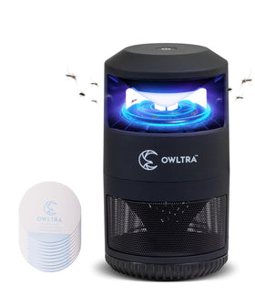 OWLTRA IMT-L60 front view with UV lure attracting pests indoors