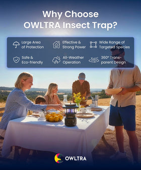 OWLTRA OMT-L20 protects up to half an acre outdoors
