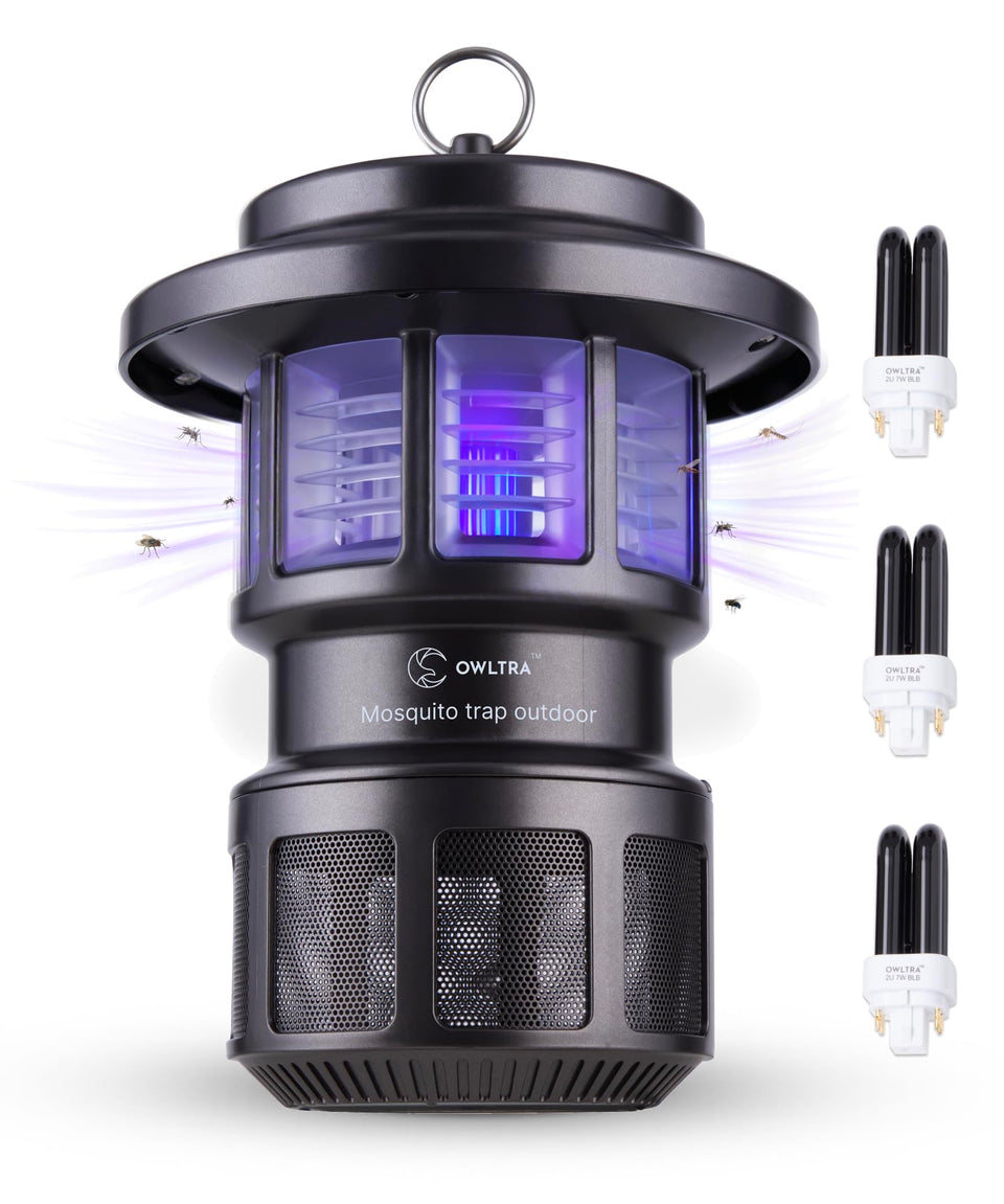 OWLTRA OMT-L20 showing light attraction to draw insects for cleaner outdoor spaces