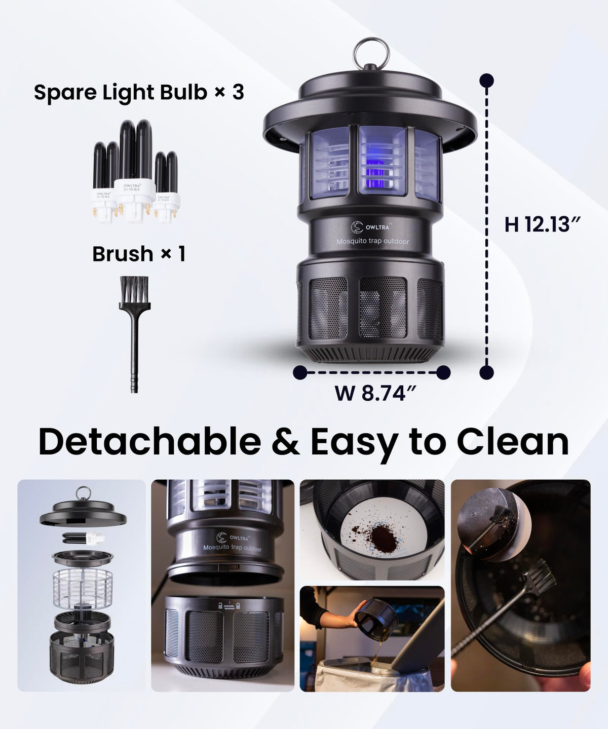 OWLTRA OMT-L20 safe, eco-friendly insect trap for homes