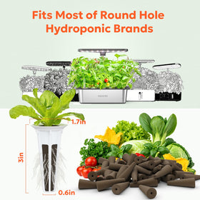 Owltron seed pod kit baskets maintain airflow for healthy root growth