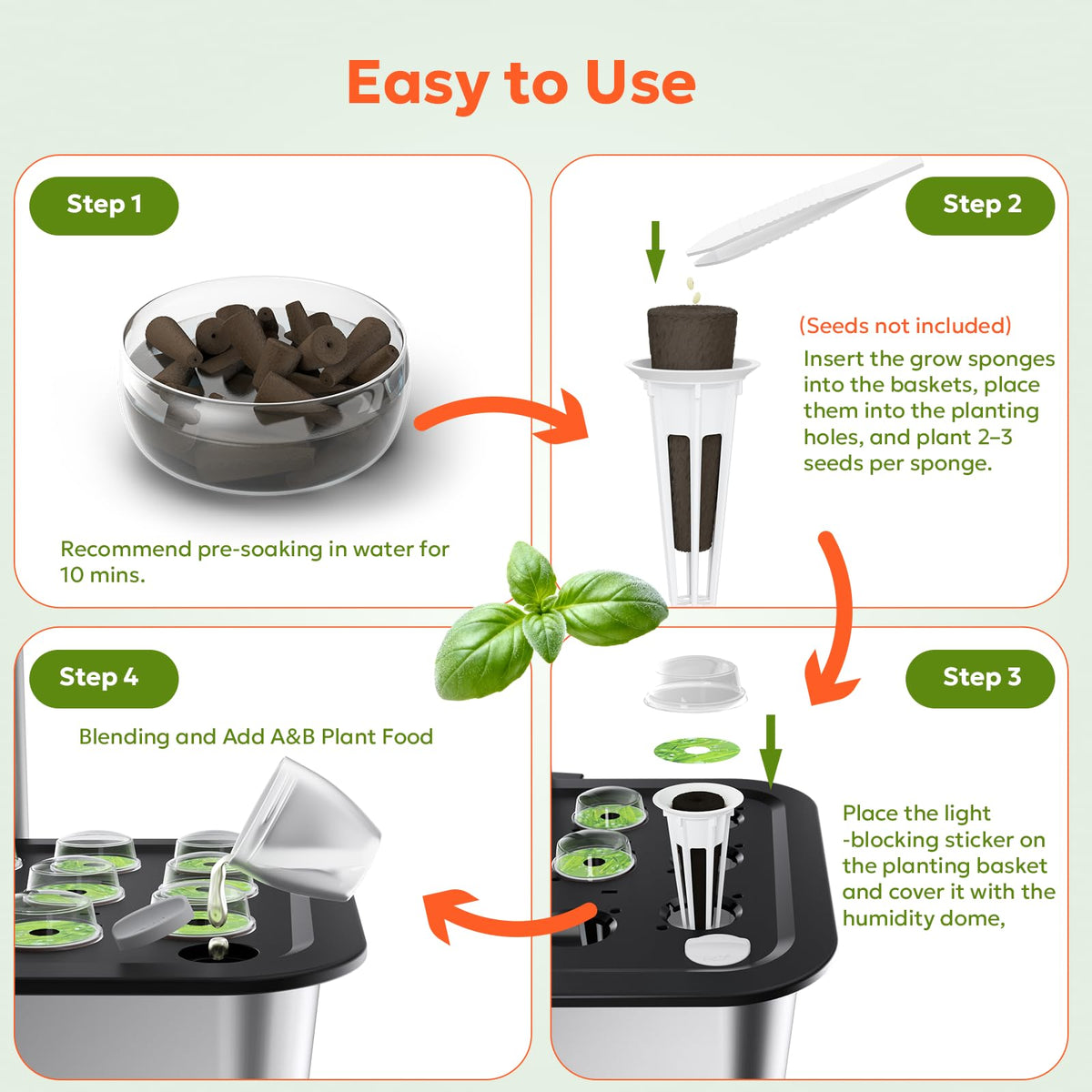 Owltron seed pod kit labels keep indoor garden organized