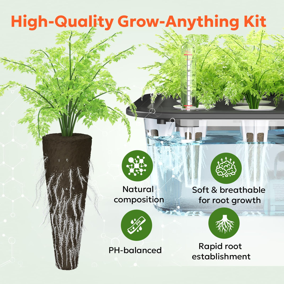 Owltron seed pod kit setup shows complete starter system for herbs