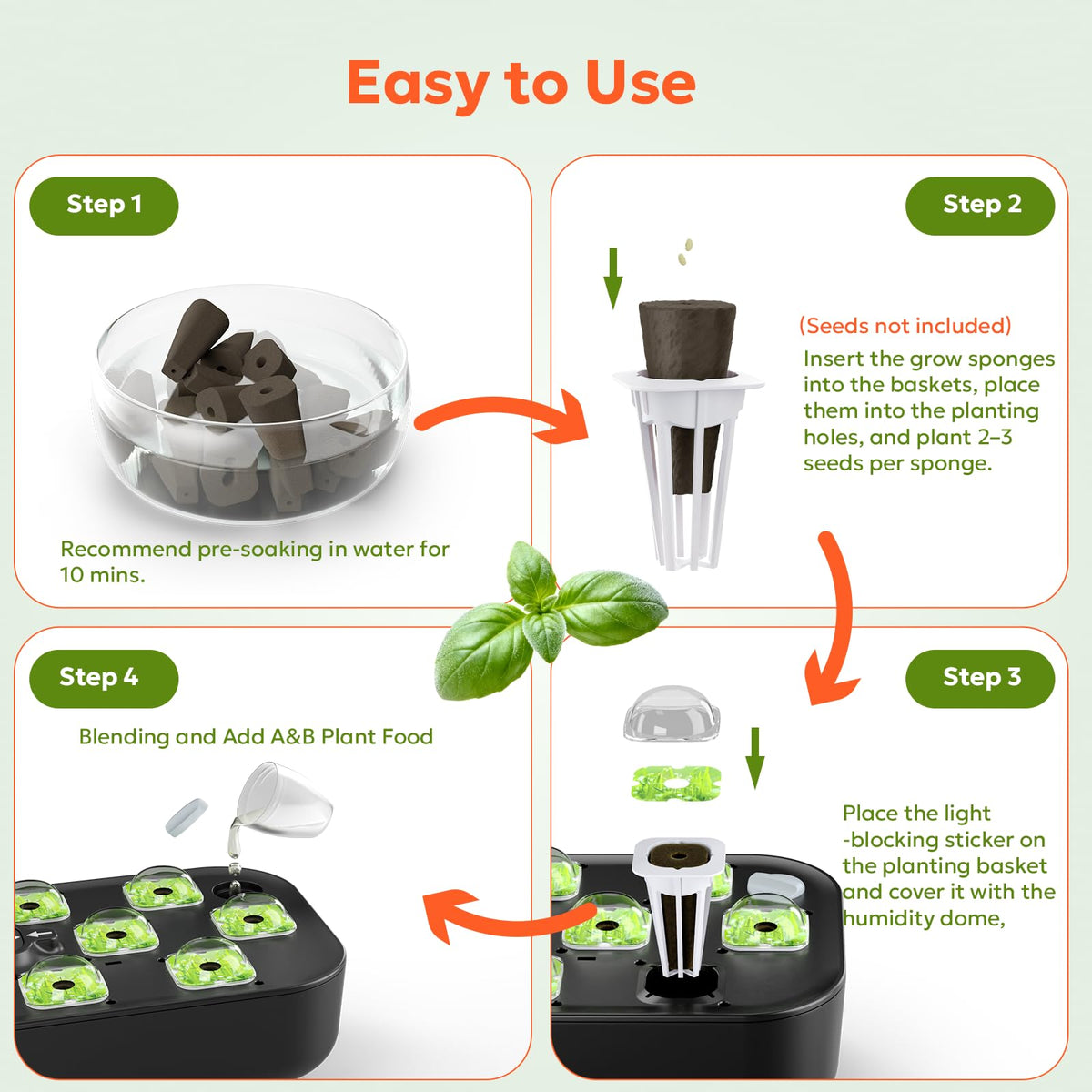Owltron germination domes create a warm, humid environment for sprouting.