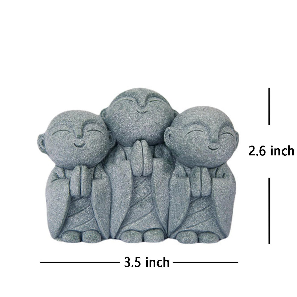 OwMell Jizo Monk statue micro landscape accessory.
