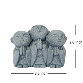 OwMell Jizo Monk statue micro landscape accessory.