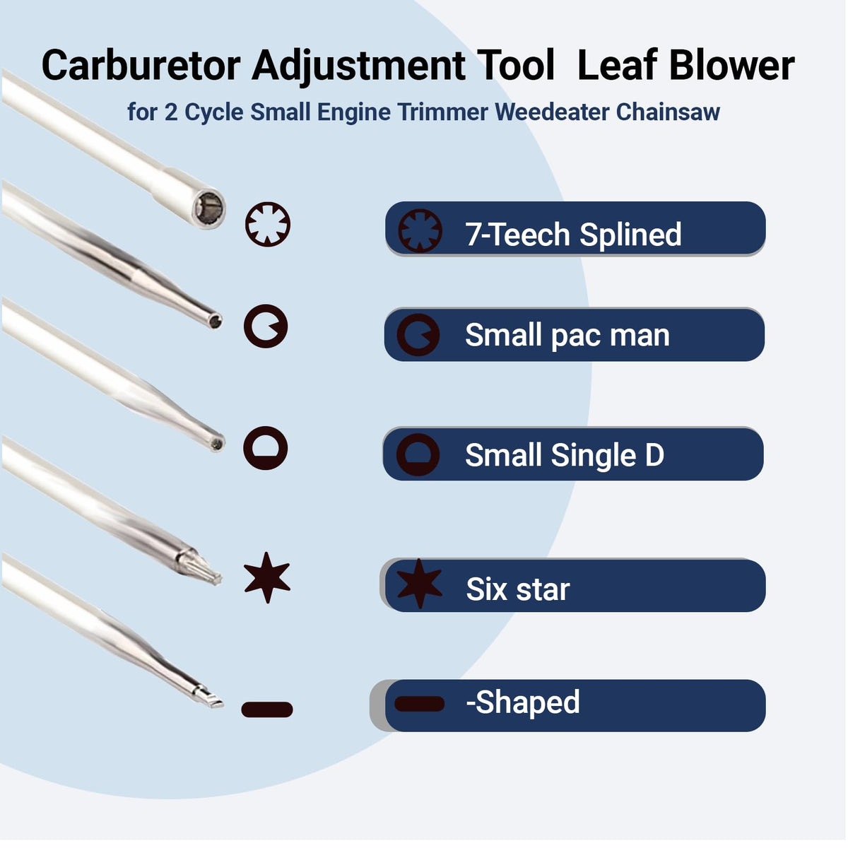 Ownengin small head single D for tight-access carburetors