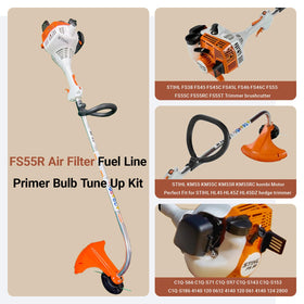 Ownengin FS45 compatible kit demonstrates STIHL model compatibility for trimmers.