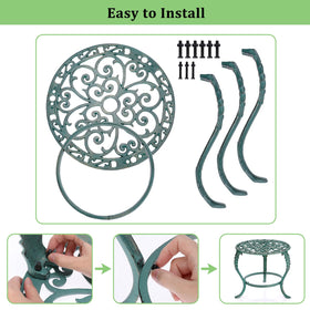 OwnMy plant stand close-up on decorative brackets, vintage charm for decor