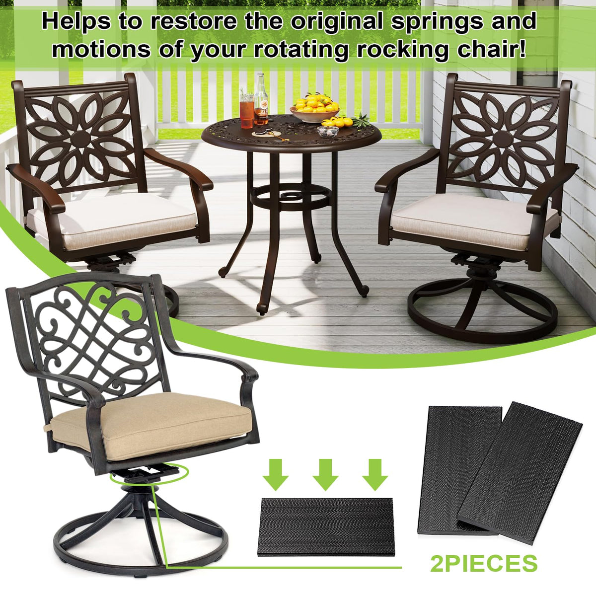 OwnMy easy-installation-spring-plates simplify DIY chair repair.