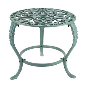 OwnMy heavy-duty plant stand, side view shows sturdy cast-iron support for large plants.