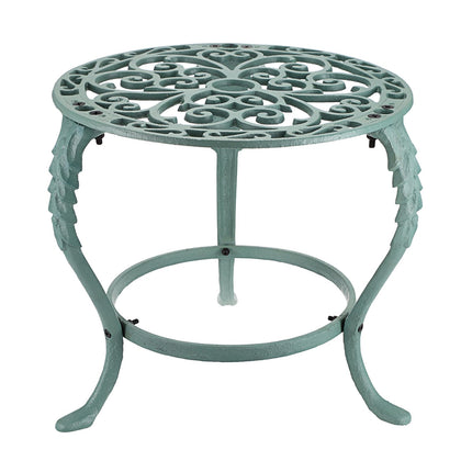 OwnMy heavy-duty plant stand, side view shows sturdy cast-iron support for large plants.