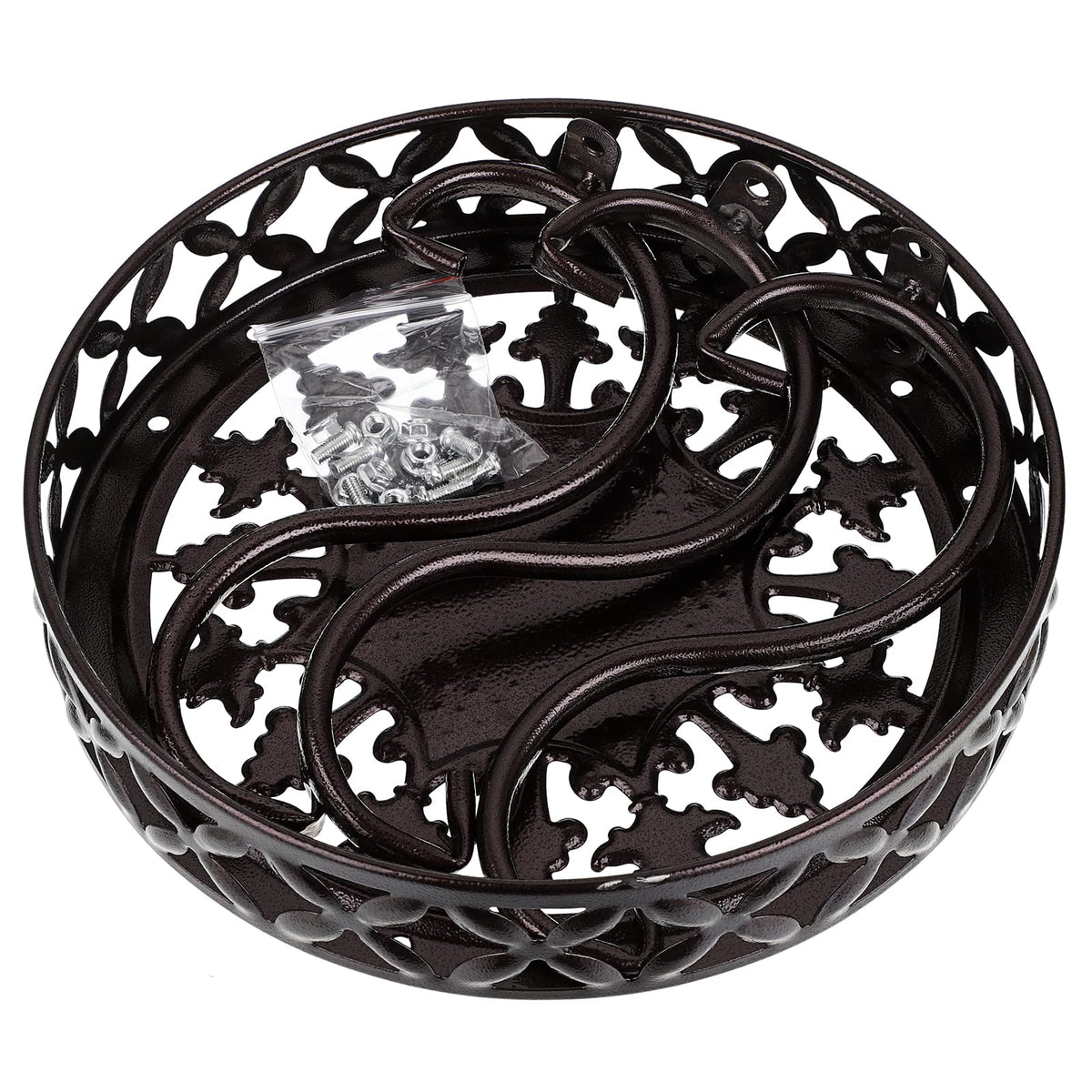 OwnMy metal round plant stand suitable for indoor and outdoor display.