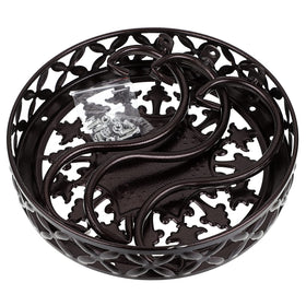 OwnMy metal round plant stand suitable for indoor and outdoor display.