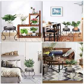 OwnMy plant stand helps protect floors with stable iron brackets.