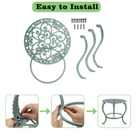 OwnMy indoor/outdoor plant rack, front view for versatile living spaces.