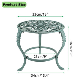 OwnMy vintage cast-iron stand with top detail highlighting retro pattern.