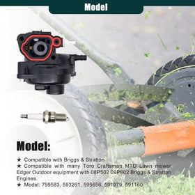 OXCANO 799583 Briggs & Stratton fitment chart with model notes