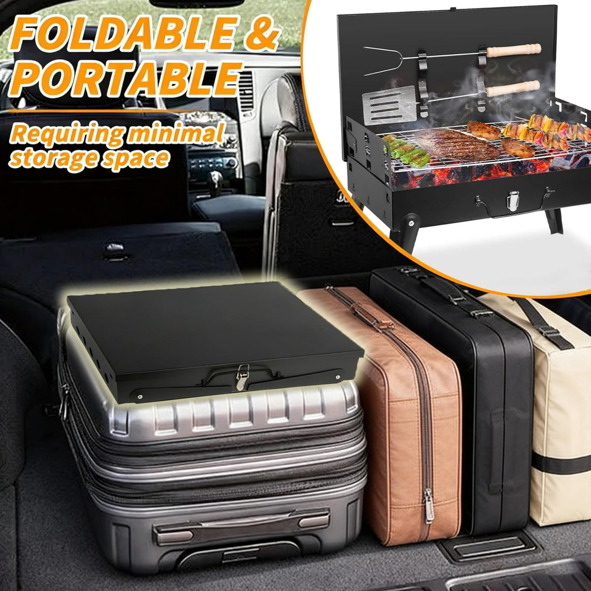 Oxirexe beach picnic use grill ideal for outdoor meals.