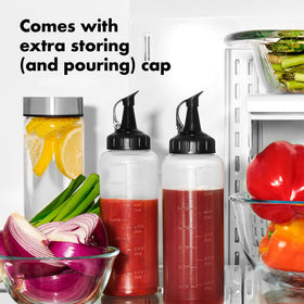 OXO Good Grips basting bottle clear design shows sauce levels
