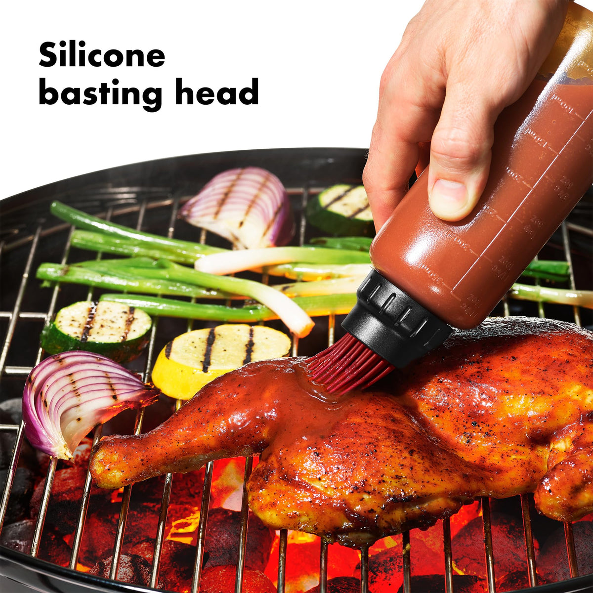 OXO Good Grips basting bottle dishwasher-safe for quick cleanup