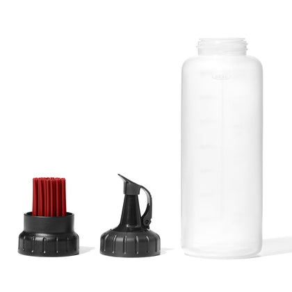 OXO Good Grips basting bottle with silicone head for precise sauce application