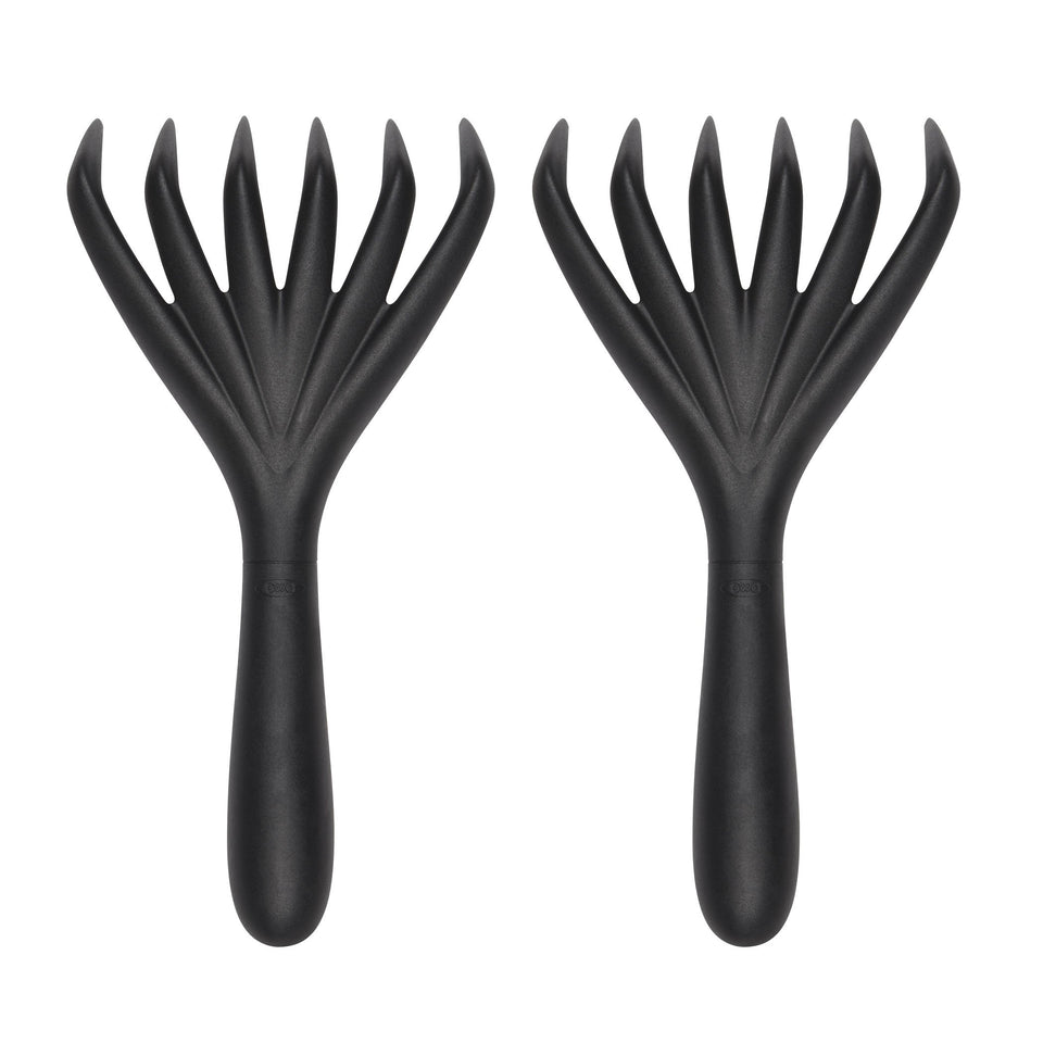 OXO Good Grips Meat Shredding Claws close-up shows ergonomic grip for easy shredding